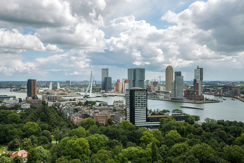 La ligne d'horizon de Rotterdam par MS Fotografie | Marc van der Stelt