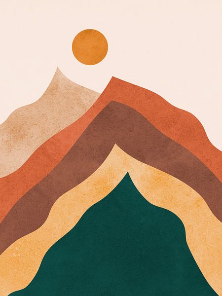 Aquarell Landschaft 3 von Vitor Costa