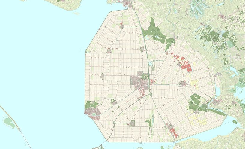 Karte von Noordoostpolder von Rebel Ontwerp