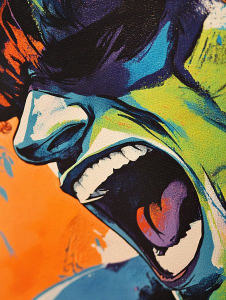 Ausdrucksstarke Kunst | Stiller Schrei ungehört von Wunderbare Kunst