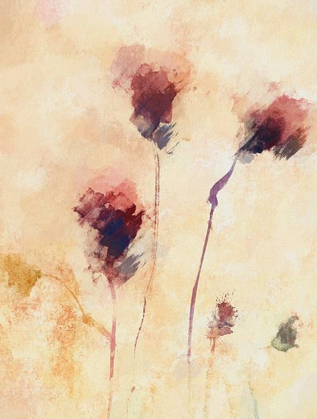 Abstract flowers by Angel Estevez