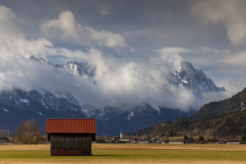 View to the Alpspitze and Zugspitze by Andreas Müller