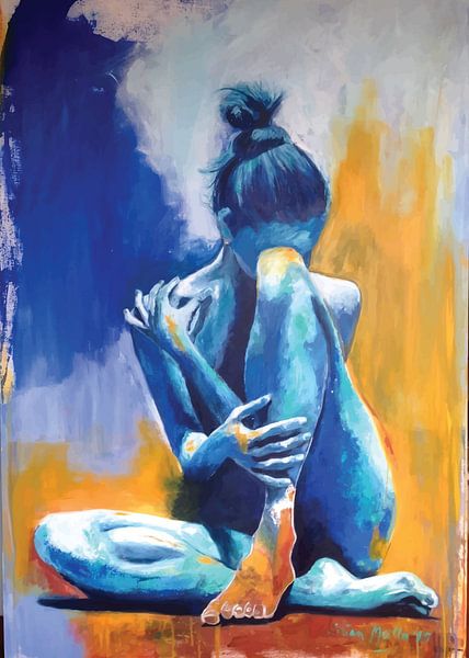 Blau Sexy heißes Mädchen von Doms Art