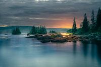 Sonnenuntergang in Schweden