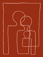 Three of Them Together, Red Ochre/Potters Pink