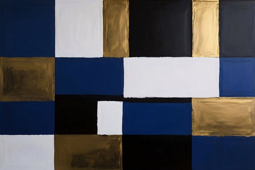 Geometrisch abstract ontwerp in kleur van Art & Soul Creations