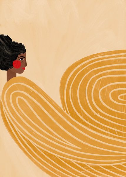 Die Frau mit den gelben Streifen von Bea Müller