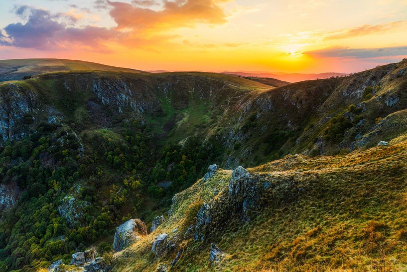 Sonnenuntergang in den Vogesen von Daniela Beyer