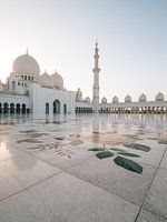 Mosquée Sheikh Zayed (Abu Dhabi) le soir / heure d'or