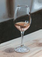 Painting wineglass