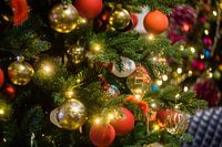 opgetuigde kerstboom