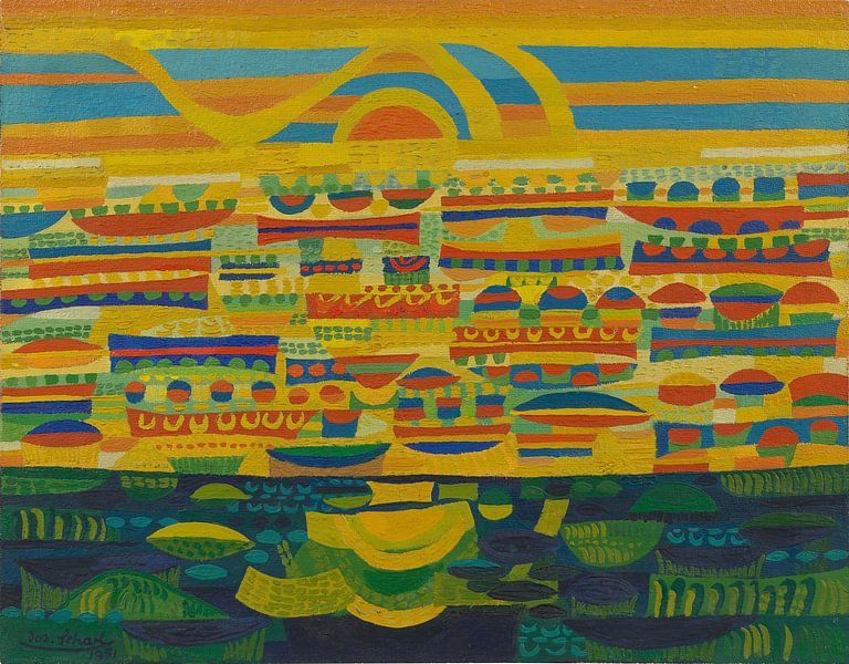 Josef Scharl, Sonnige Landschaft, 1951 von Atelier Liesjes