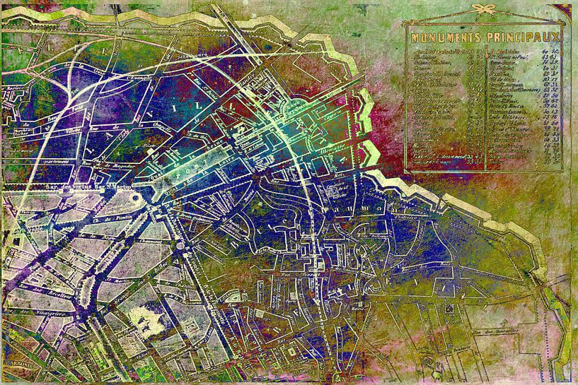 Carte de Paris par Rietje Bulthuis