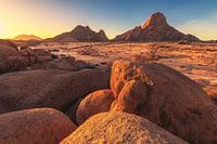 Namibia sunset at the Spitzkoppe