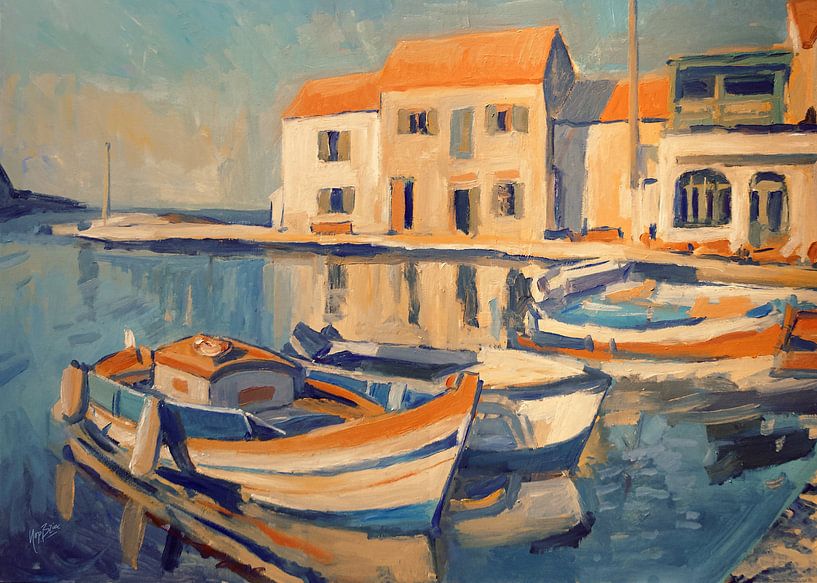 Boote entlang des Piers von Nop Briex