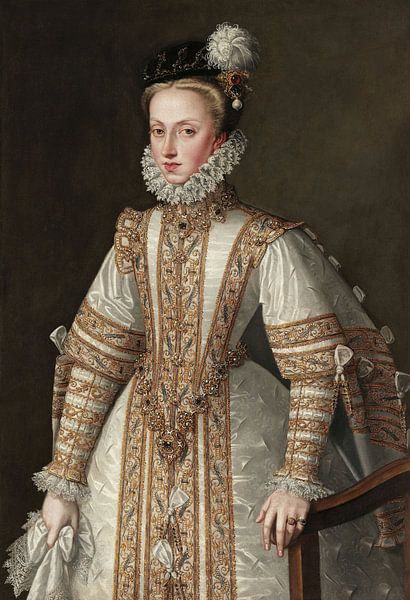 Alonso Sanchez Coello,Anna von Österreich, Königin von Spanien von finemasterpiece