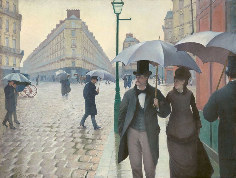 Rue de Paris, temps de pluie by Gustave Caillebotte by Rebel Ontwerp
