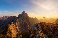Watzmann Ostwand bei Sonnenaufgang