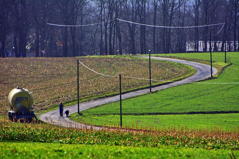 Village path by Edgar Schermaul