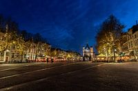 Platz De Brink in der Hansestadt Deventer mit Museum De Waag