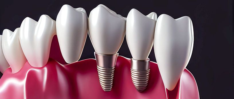 Panorama 3d Render Implantat Zahn Illustration von Animaflora PicsStock