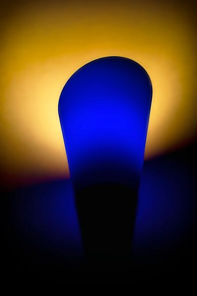 Composition in blue and yellow by Jan van der Knaap