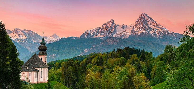 Panorama Maria Gern, Berchtesgaden, Bavaria by Henk Meijer Photography