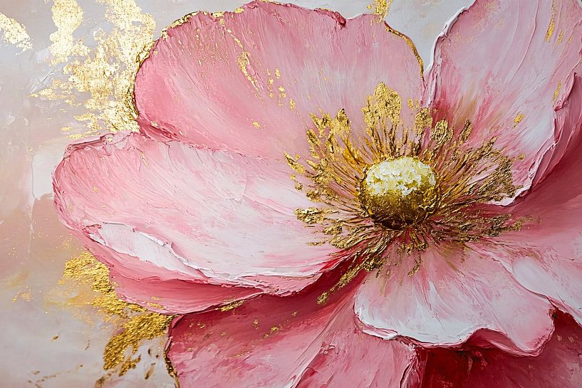 Elegante Blume in Roségold von Art & Soul Creations