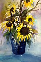 Sonnenblumen in Vase
