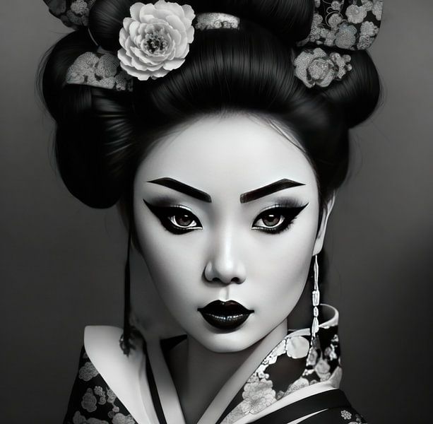 Portrait sensuel d'une geisha par Brian Morgan