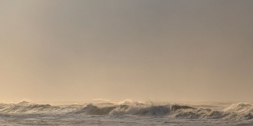 Wellen am Strand der Insel Texel in der Wattenmeerregion von Sjoerd van der Wal Fotografie