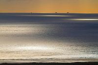 Atlantic Ocean with ships on their way