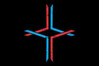 Abstraktes Kreuz Illustration Design, kreative geometrische Kunst für moderne digitale Hintergründe