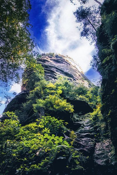Bad Schandau Schrammsteine on the Elbe River by Jakob Baranowski - Photography - Video - Photoshop