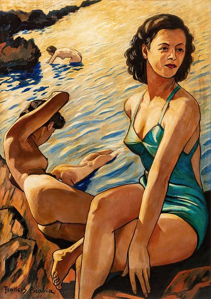 Francis Picabia - Four women by the water (circa 1942) by Peter Balan