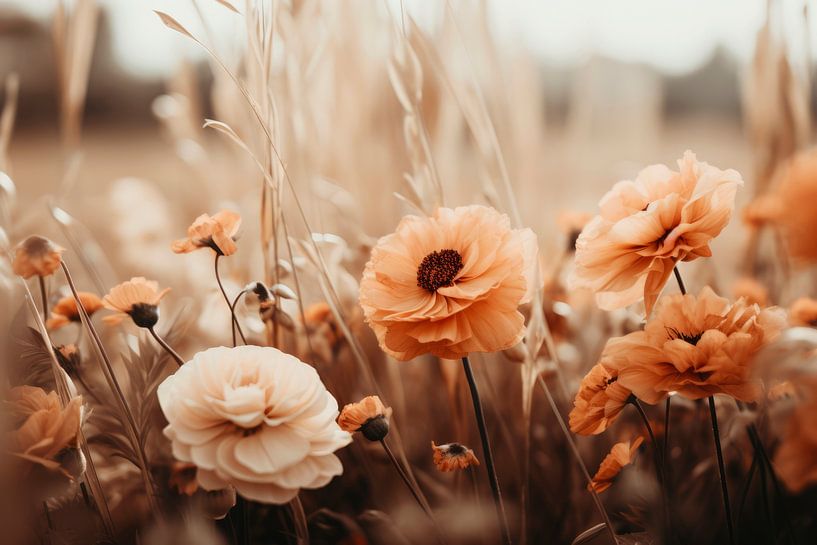 Orange Flowers No 3 by Treechild