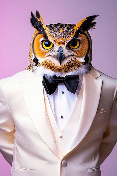 Eleganz im Federdress von Poster Art Shop