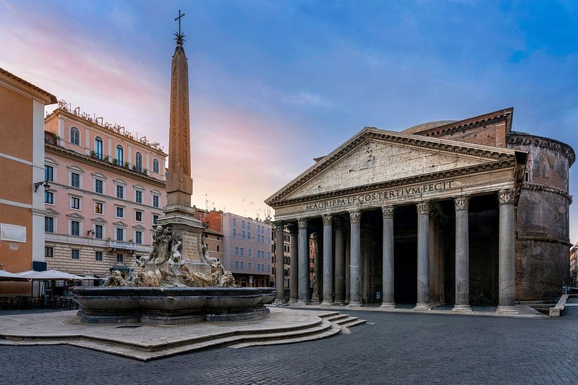 Pantheon at sunrise by Rene Siebring