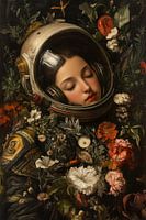 Schlafender Astronaut