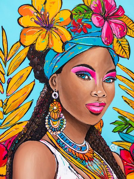 Inselblüte von Happy Paintings / Renata Rolefes