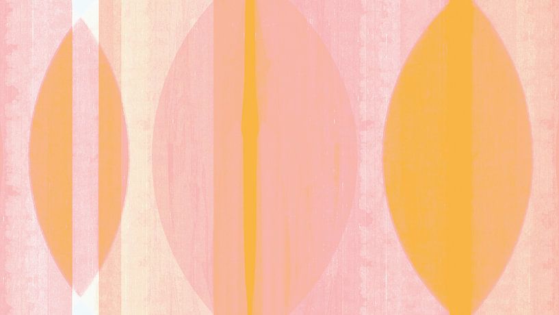 Moderne Skandinavische Bauhaus Abstraktion Organisch Wabi Sabi von Mad Dog Art