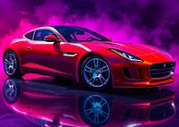 Jaguar F-Type Rot Neon