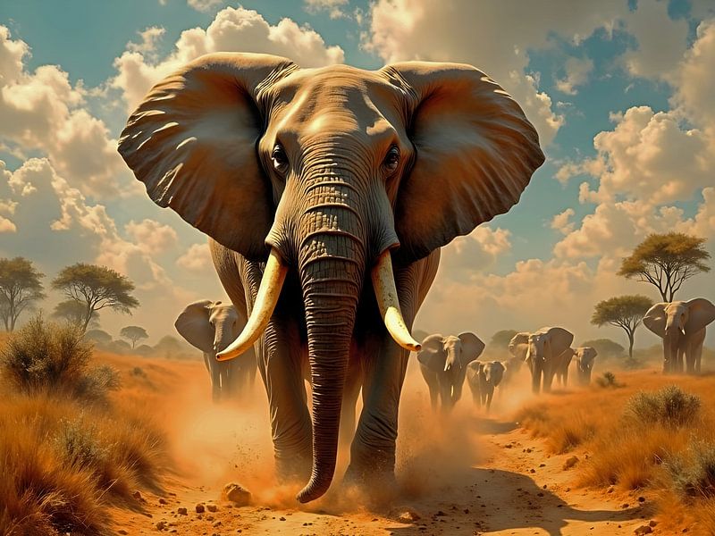 Le roi de la savane par Babetts Bildergalerie