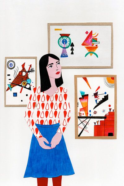 Woman in the museum by Karolina Grenczyk