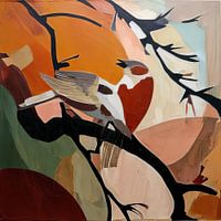 Vogeltjes op een Tak – Geïnspireerd door Ohara Koson