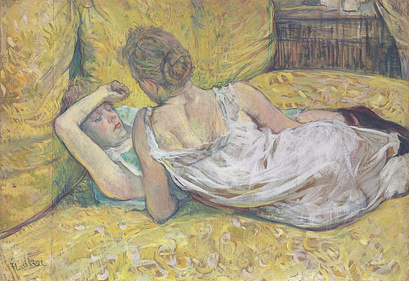 Die Verlassenheit (Les deux amies), Henri de Toulouse-Lautrec von Meisterhafte Meister