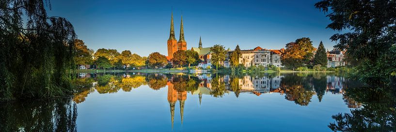 Mühlenteich Lübeck. von Voss Fine Art Fotografie