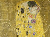 Karte von Hilversum dem Kuss von Gustav Klimt