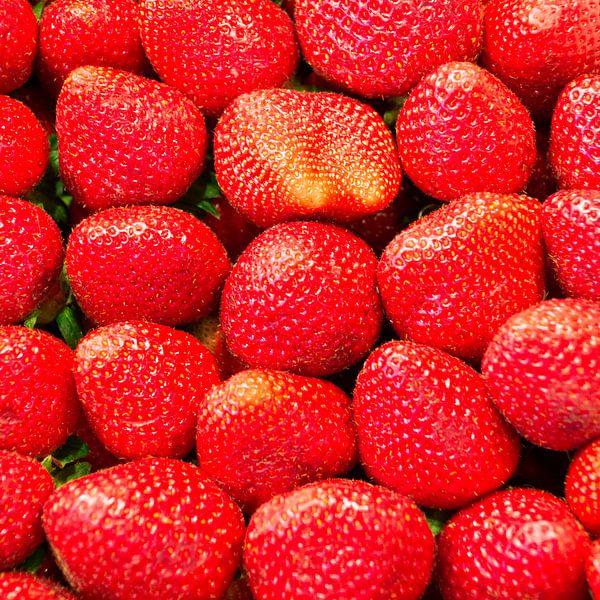 fraises, rouges, fruits par Leo van Maanen