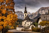 Ramsau near Berchtesgaden in autumn